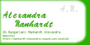 alexandra manhardt business card